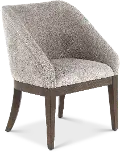 732-C6501S Cascade Espresso Brown and Gray Upholstered Dining Chair