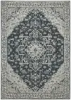 Intrigue 5 x 8 Blue and Beige Area Rug