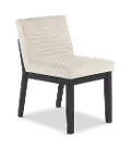 Jax Dark Brown and Light Gray Upholstered Dining Chair
