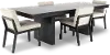 Jax Dark Brown 5 Piece Dining Set