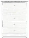 Celeste Sparkle White Chest of Drawers