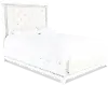 Celeste Sparkle White Queen Upholstered Bed