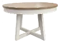 Americana White Round Dining Room Table