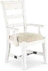 Marina White Sand Dining Arm Chair