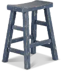 Beach Haven Blue Counter Height Stool
