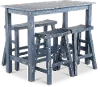 Beach Haven Blue 4 Piece Counter Height Dining Set