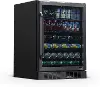 NBC177BS00 NewAir 24 Built-in 177 Can Beverage Fridge - Black Stainless Steel