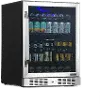 NBC177SS00 NewAir 24 Built-in or Freestanding 177 Can Beverage Fridge - Stainless Steel
