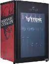 SBF125AB00 NewAir Stone Brewing Arrogant Bastard 125 Can Beverage Refrigerator - Red and Black