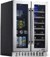 NWB080SS00 NewAir 24 Premium Built-in Dual Zone Wine and Beverage Fridge - Stainless Steel