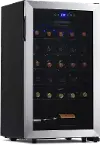NWC033SS01 NewAir 33 Bottle Freestanding Compressor Wine Fridge - Stainless Steel