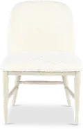 Coastal Farmhouse Gray Upholstered Dining Chair
