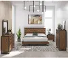 Hedrick Brown and Black 4 Piece Queen Bedroom Set