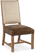 6700-75310-80 Big Sky Brown Leather Dining Room Chair