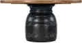 67007-TABLE Big Sky Black Round Dining Room Table