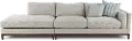Kelsey Dove Beige 2 Piece Sectional