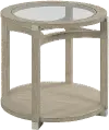 Solstice Soft Beige Round End Table