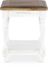 Augusta White End Table