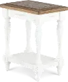 Augusta White Chairside Table