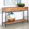 53402 Darius Natural 2-Drawer Console Table