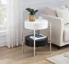 Kelsie Black and White End Table