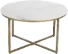 Riley White Marble Round Coffee Table