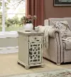 Becka Ivory Chairside Table