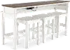 River Place White and Tobacco Sofa Table & Stool Set