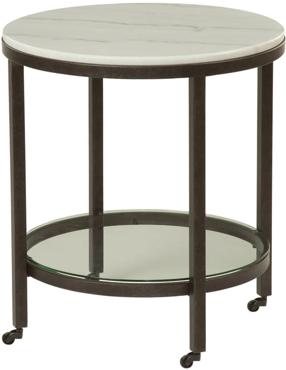 Whitman Marble End Table-1