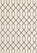 Faira Cream & Black Geometric 4 x 6 Area Rug