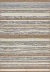 Trellis 5 x 7 Gray and Brown Striped Indoor-Outdoor Area Rug