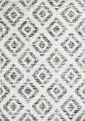 Merit Grey 5 x 8 Diamond Pattern Area Rug