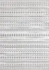 Lawson Cream & Grey Southwest Stripe 5 x 8 Area Rug