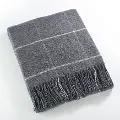 Slate Blue Geometric Throw