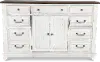 River Place White and Brown Dresser