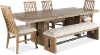 Loft Harbor Weathered Oak 6 Piece Dining Room Set