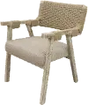 Torrance Warm Sand Square Back Dining Chair