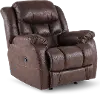 Blockbuster Java Brown Power Rocker Recliner