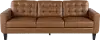 Cameron Brown Leather Sofa