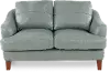 Palmer Ice Blue Leather Loveseat