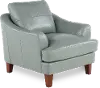 Palmer Ice Blue Leather Chair