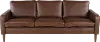 Volcano Brown Leather Sofa