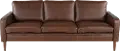 Volcano Brown Leather Sofa