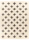 Berber 8 x 10 Contemporary Swiss Cream Shag Rug