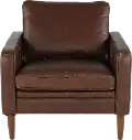 Volcano Brown Leather Chair