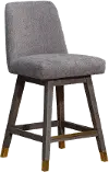 Amelia Mocha Swivel Counter Height Stool
