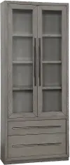 Pure Modern Gray Curio Cabinet