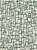92556-60140/CAS-8X11 Soiree 8 x 11 Casa Mila Abstract Green Area Rug