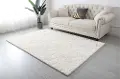 Metallica 8 x 11 White Scattered Lines Area Rug