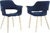 Gigi Blue Dining Room Arm Chair (Set of 2)